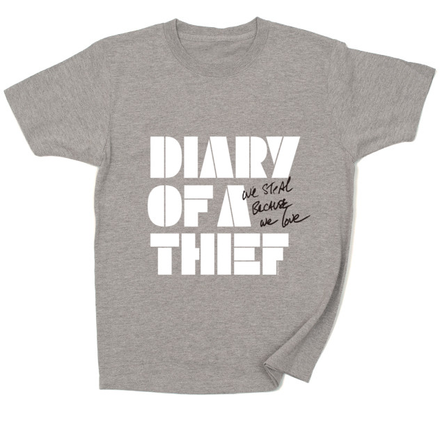 Diary of a Thief / logo ( white )